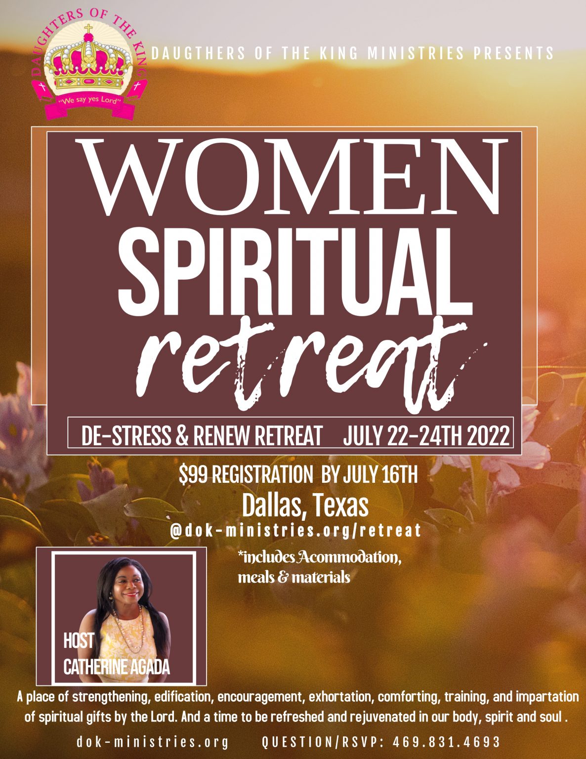 Women’s Spiritual and Destreet Retreat DOK Ministries